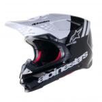 Alpinestars SM8 Radium 2 BLK/WH Glossy bukósisak, L (M140-2042)