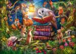 Schmidt Spiele - Puzzle Povești de pădure noaptea - 1 000 piese Puzzle