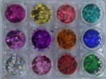 Pauco Set 12 decoratiuni paiete unghii, rotunde