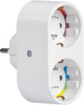 Ultralux Wi-fi smart КОНТАКТ, ДВОЕН, 16А, 3500w, 220-240v ac (wf2p16a)
