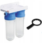 USTM Kétlépcsős szűrőház 10" hidegvízre 1/2" csatlakozás USTM FS2WFW12 (FS2WFW12)