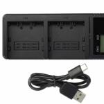 VHBW JVC BN-VC296G / BN-VC298G / BN-VC264G akkumulátortöltő Dual USB-C (889000736)