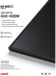  Fotovoltaikus modul PV panel 430Wp Longi Solar LR5-54HTB-430M HI-MO 6 Explorer Full Black