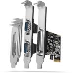 AXAGON PCEA-PSN PCIe-Adapter mit 1x Parallel-+ 2x Seriell-Ports - ASIX AX99100 csatlakozókártya/illesztő Belső Párhuzamos, RS-232 (PCEA-PSN)