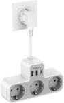 Tessan 3 Plug + 3 USB (TS-323X-C)