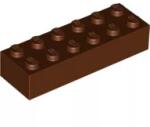 LEGO® 2456c88 - LEGO vörösesbarna kocka 2 x 6 méretű (2456c88)