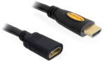 Delock magas sebességű HDMI hosszabbító kábel, Ethernettel, A apa / anya, 3 m
