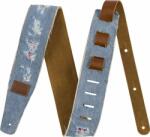 Fender Wrangler Ripped Paisley Denim Strap Textil gitár heveder Indigo (0990638011)