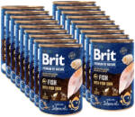 Brit Brit Premium By Nature halak halbőrrel 18x400g