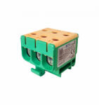 OMU system TUK62550PE 6x2, 5-50mm2 (CU: 245A, AL: 220A) 1 pólus CLASS A zöld-sárga csatlakozókapocs sor (TUK62550PE)
