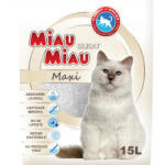 Miau Miau Nisip Silicat Pentru Pisici Miau Miau Maxi, 15 L