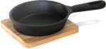 HORECANO HORECANO-Мини Тиганче кръгло с бамбукова подложка 12.5х21 cm (1277SJ4668) (0147118)
