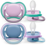 Philips Avent SCF085/34 Játszócumi Ultra air neutral 6-18hó lányos 2db (kék-lila) (9016520)