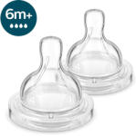 Philips SCY764/02 Etetőcumi Anti-colic gyors átfolyás 6hó+ 2 db (996781) - pelenka