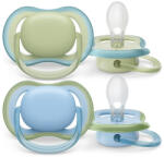 Philips Avent SCF085/21 Játszócumi Ultra air neutral 0-6hó fiús 2db (kék-zöld) (9016117)