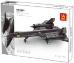 WANGE SR-71 Blackbird felderítő repülőgép | 183 db építőkocka | építőjáték | WANGE 4005 (4005)