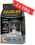Julius-K9 Senior/Light Hypoallergenic bárány, rizs idős és/vagy túlsúlyos felnőtt kutyák részére 2x12kg