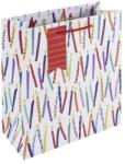 Eurowrap ajándéktasak (21, 5x25x10 cm) színes gyertyás (5) (35453-3C)