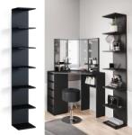 Vicco Paolo fali polc, fekete, 190 cm