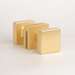 APRILE Gomb Kétoldalú APRILE MORA Q SLIM 7MM GOLD SATIN - Szatén arany színű (AT-MORA-Q-7S-GOLD-SATIN-R-S)