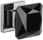 APRILE Gomb APRILE QUINCE Q SLIM 7MM LC - Fényes króm / Fekete kristály (AS-QUINCE-Q-7S-LC-BK-S)