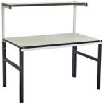 TESDA ESD asztal, 1800x900 mm. , 1 db 1800x300 mm-es polccal