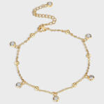  Arannyal bevont bokalánc áttetsző CZ kristályokkal (0445. ) (12WS276327J)