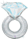 Grabo Balon folie inel diamant sclipici platinum nunta 97 cm - articole-petreceri - 22,99 RON