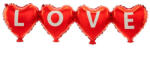 Balloons4party Balon folie 4 inimi love 100 x 27 cm