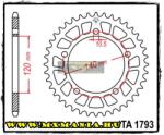  JT Sprockets hátsó lánckerék, ALU 1793, Suzuki GSX-R (jta1793)