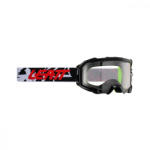  Leatt MX Velocity 4.5 2023 szemüveg, fekete- fehér-piros, víztiszta lencse (8023020490)