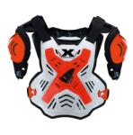  UFO X-concept gyermek páncél, fluo narancs-fekete-fehér színben (UF2378-FFLU)