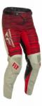  Fly Racing Kinetic Wawe crossnadrág, szürke-piros 30 méret (M171-0121-30)
