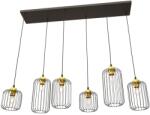 Emibig Lustra VANDER 6 Negru Auriu (1364/6)
