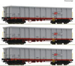 Roco Комплект от три товарни вагона без покрив, Öbb vi (6600121)