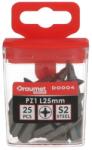 DRAUMET BIT PZ-2*25 Pozidrive 2-es S2 profi behajtóhegy, 60 HRC, 1/4" (25 db/cs. ) DRAUMET PRÉMIUM - D0005