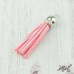  Velúr hatású bojt (6 cm) - világos rózsaszín