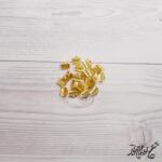  Szalagvég arany, 8x8mm (darabár)