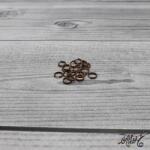  Szerelőkarika dupla - vörösréz 6 mm