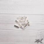  Szalagvég ezüst, 16x8mm (darabár)