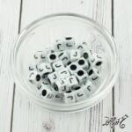  Betűgyöngy, fehér - J