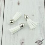  Velúr hatású bojt kicsi (3, 5 cm) - fehér