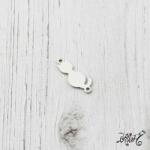  Orvosi fém összekötő medál - cica