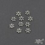  Tibeti ezüst virág köztes elem (10 db)