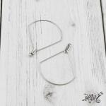  Orvosi fém csepp fülbevaló alap (1 pár)