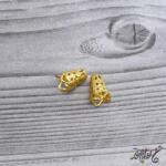  Kúpos gyöngykupak, végzáró - arany