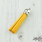  Velúr hatású bojt (6 cm) - mustársárga