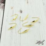  Orvosi fém arany hosszúkás fülbevaló akasztó (1 pár)