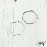  Orvosi fém összekötő elem, köztes - hatszög