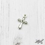  Tibeti ezüst kereszt fityegő, medál